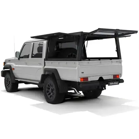 Hardtop Explorer noir lisse Toyota Land Cruiser 79 double cabine 1999+ Alu-Cab